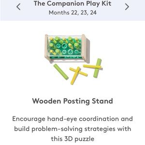 Lovevery Wooden Posting Stand Peg Toy